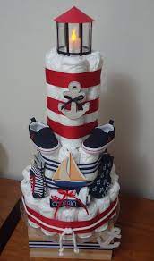Pin By Cynthia Thomas On Diaper Cakes Nautical Diaper Cakes Baby Shower Diaper Cake Sailor Baby Showers