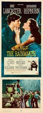 The Rainmaker 1956 Burt Lancaster Katharine Hepburn Western Old Movie Posters The Rainmaker Movie Posters Vintage