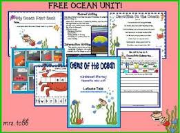 Free Ocean Unit For Early Elementary Ocean Unit Ocean Lesson Plans Thematic Units