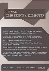 Jurnal penelitian teknik komputer 15/09/2013 undefined. Jurnal Ilmu Teknik Dan Komputer