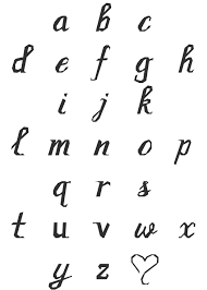 These printable alphabet letters are so versatile! Cursive Script Lowercase Alphabet Paper Pieced Pattern Payhip
