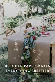 The 5 Way To Make Anything Prettier Paper Table Runner Butcher Paper Table Runner Diy