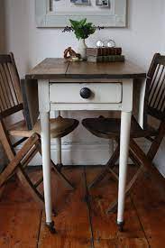 Restored Vintage Pine Drop Leaf Table With Single Drawer And Castors Small Kitchen Tables Kitchen Table Decor Refinishing Kitchen Tables