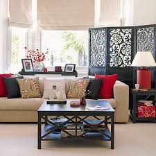 Living Room Neutral With Red Accent Oriental Living Room Asian Living Rooms Interior Design Living Room