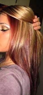 Auburn Hair With Chunky Blonde Highlights Google Search Hair Highlights