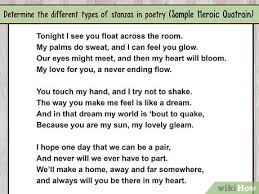 Definition of stanza in poetry, a stanza is a division of four or more lines having a fixed length, meter, or rhyming scheme. How To Identify The Verse In A Song Or Poem 8 Steps