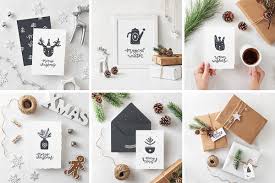 Download Free Psd Christmas Card Mockup On Behance
