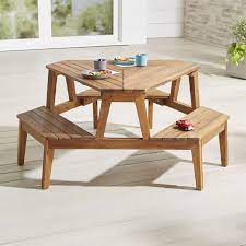 Shop Modern Kids Picnic Table Designed By Royce Nelson The Modern Kids Picnic Table Is A Crate And Kids E Kids Outdoor Furniture Kids Picnic Table Furniture