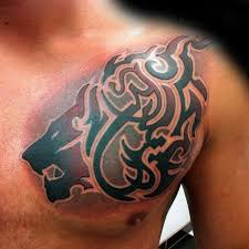 50 Tier Tribal Tattoos Fur Manner Maskuline Design Ideen Mann Stil Tattoo In 2020 Tribal Lion Tattoo Tribal Tattoos For Men Tribal Lion