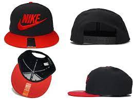 Nike Snapback Hats Caps Black Red 006 9568 Snapback Hats Hats Nike Hat