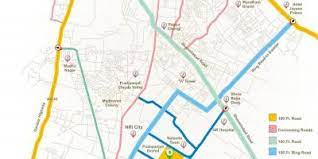 Agra Ring Road Map Agra Inner Ring Road Map - Agra Inner Ring Road Project Map (Uttar Pradesh  - India)