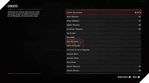 In this red dead redemption 2 cheats guide , we'll be walking you through a complete list of all the available cheat codes in the entire game, as well as detailing how you'll need to go about unlocking them. Red Dead Redemption 2 Pc Sá»­ Dá»¥ng Toan Bá»™ Cheat Trong Game