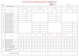 1 easy preventative maintenance scheduling. Maintenance Spreadsheet Mplate Checklist Daily Weekly Preventive Template Excel Templates Free Schedule For Vehicles Property Worksheet Sarahdrydenpeterson