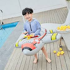Ginkago Kinder Aufblasbares Flugzeug Kinder Pool Floss Baby Schwimmen Luftmatratze Wasserspielzeug Inflatable Pool Float Som Flugzeug Kinder Hallenbad Schwimmen