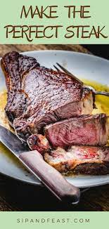 Make Steakhouse Quality Steak Right In Your Own Home Super Easy To Do With The Reverse Sear Method Cooking Ribeye Steak Ribeye Steak Grilled Steak Recipes