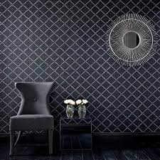 The best quality and size only with us! Graham Brown Quantum Black Wallpaper 31 657 The Home Depot Black And Silver Wallpaper Silver Wallpaper Paintable Wallpaper