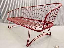 Mid Century Modern Homecrest Metal Patio Sofa Patio Sofa Restoration Hardware Dining Chairs Farmhouse Table Chairs