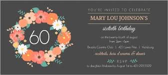 Throw your surprise birthday bash in your home or the home of a family member or friend. 60th Birthday Invitation Wording Ideas From Purpletrail
