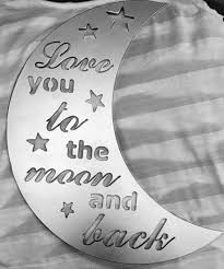 This wall hanging comes in four the mission here at steel roots decor is to offer you the top shipping experience in the home decor space! Love You To The Moon And Back Metal Sign Graduation Dorm Room Baby Metal Tree Wall Art Metal Signs Metal Tree