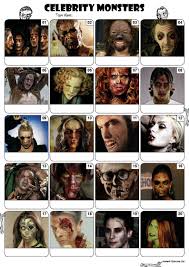 Buzzfeed staff can you beat your friends at this quiz? Celebrity Monsters Printable Halloween Picture Quiz