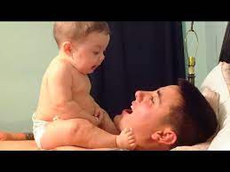 Funniest Moments Of Baby And Daddy Cute Baby Videos Youtube
