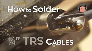 Both ends of your cable should have trs connectors (always called plugs). How To Solder 1 4 Trs Cables Youtube