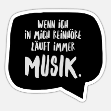 Dein persönliches musikbild in premium qualität, zum besten preis und express versand. Musik Spruch Lustig Sprechblase Dj Sticker Spreadshirt
