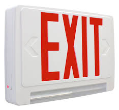 Barron Lighting Exitronix Exit Led Emergency Combo Light