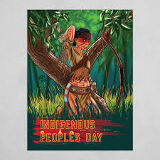 Site on the international day of the world's indigenous peoples. Indigenous Peoples Day Poster Art Print By Brian Roanhorse