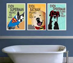 Digital Superhero Bathroom Wall Art Superhero Bathroom Signs Etsy Superhero Bathroom Decor Dog Bathroom Art Wall Kids