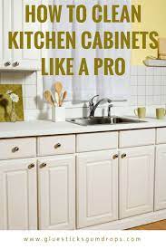 Water often works to wipe away. How To Clean Kitchen Cabinets To Get Rid Of Grime And Clutter Clean Kitchen Cabinets Clean Kitchen Laminate Kitchen Cabinets