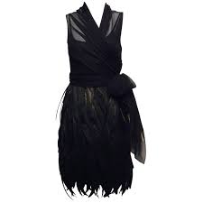 Morgane Le Fay Black Luminous Feather And Chiffon Angel Cocktail Dress Gold Cocktail Dress Black Cocktail Dress Lace Dress Black