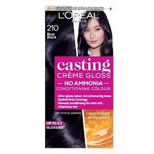 Lasts 12 to 24 shampoos. Casting Creme Gloss 210 Blue Black Semi Permanent Hair Dye Superdrug