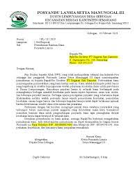 Silahkan klik pada judul artikel berikut untuk mendapatkan penjelasan lengkap seputar contoh proposal pengajuan barang posyandu yang anda perlukan. Contoh Proposal Permohonan Bantuan Dana Posyandu Lansia