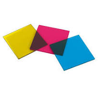 Lot de 3 filtres en verre 50x50