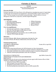 sample resume call center executive 9