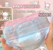 Baby Diaper Pants Super Absorbent M/L/XL/XXL/XXXL Random Pattern 50pcs Bag Korean Ultra Thin Technology Breathable Comfortable No Irritation PANTS ...