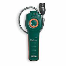 EXTECH, Up to 1,000 ppm, Methane, Combustible Gas Detector ...