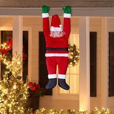 Outdoor Christmas Decoration Hanging Santa Claus Outside Yard Balcony Fun Decor Ulichnye Rozhdestvenskie Ukrasheniya Rozhdestvenskie Idei Rozhdestvenskie Podelki