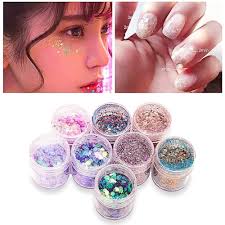 Amazon.com : Glitter Wenida 12 Colors Holographic Cosmetic Laser Iridescent  Festival Powder Sequins Craft Glitter for Arts Face Hair Body Nail : Beauty  & Personal Care