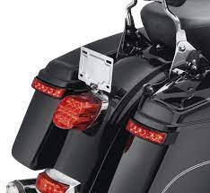 Electra Glo Led Saddlebag Run Brake Turn Lamp Black Housing Red Lens Touring Bike Harley Davidson Harley