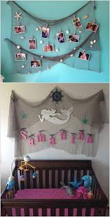 Here is an easy way to theme our a kids room, church room, or any space with a little paint and some decals. Amazing Under The Sea Kids Bedroom Ideas Beachbedroom Mermaid Kids Rooms Ocean Themed Bedroom Mermaid Room Decor
