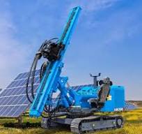 Solar Crawler Hydraulic Pile Driver Construction Machine