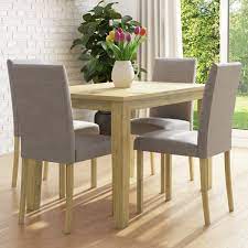 2 seater dining table space saving dining table compact dining. New Haven Oak Extendable Dining Set With 4 Grey Fabric Dining Chairs Furniture123