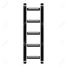 The general function of a fish passage facility is to attract fish into the structure and step them up the gradient created by the barrier to a point upstream, where they exit the ladder into the river and resume. Steel Ladder Icon Simple Illustration Of Steel Ladder Vector Royalty Free Cliparts Vectors And Stock Illustration Image 133896210