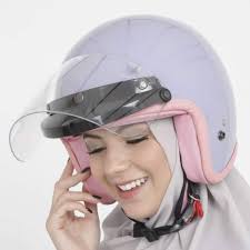 Helm bogo classic garis dewasa sni kaca datar injak. Helm Retro Wanita Sada Rossa Kaca Bogo Datar Shopee Indonesia