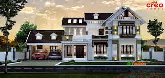 Double Floor Kerala Home Design 3399 Sq Ft In 2020 Kerala Houses Kerala House Design House Design