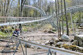 Follow the instructions of the starter. Wilderness Run Alpine Coaster Banner Elk Nc