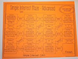Simple Interest Maze Advanced Simple Interest 8th Grade Math Worksheets 8th Grade Math