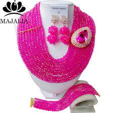 Maybe you would like to learn more about one of these? Fashion Hot Pink African Crystal Beads Necklace Set Nigerian Wedding African Beads Jewelry Set Free Shipping M6 037 Crystal Bead Necklace Set African Beads Jewelry Setfashion Necklace Set Aliexpress